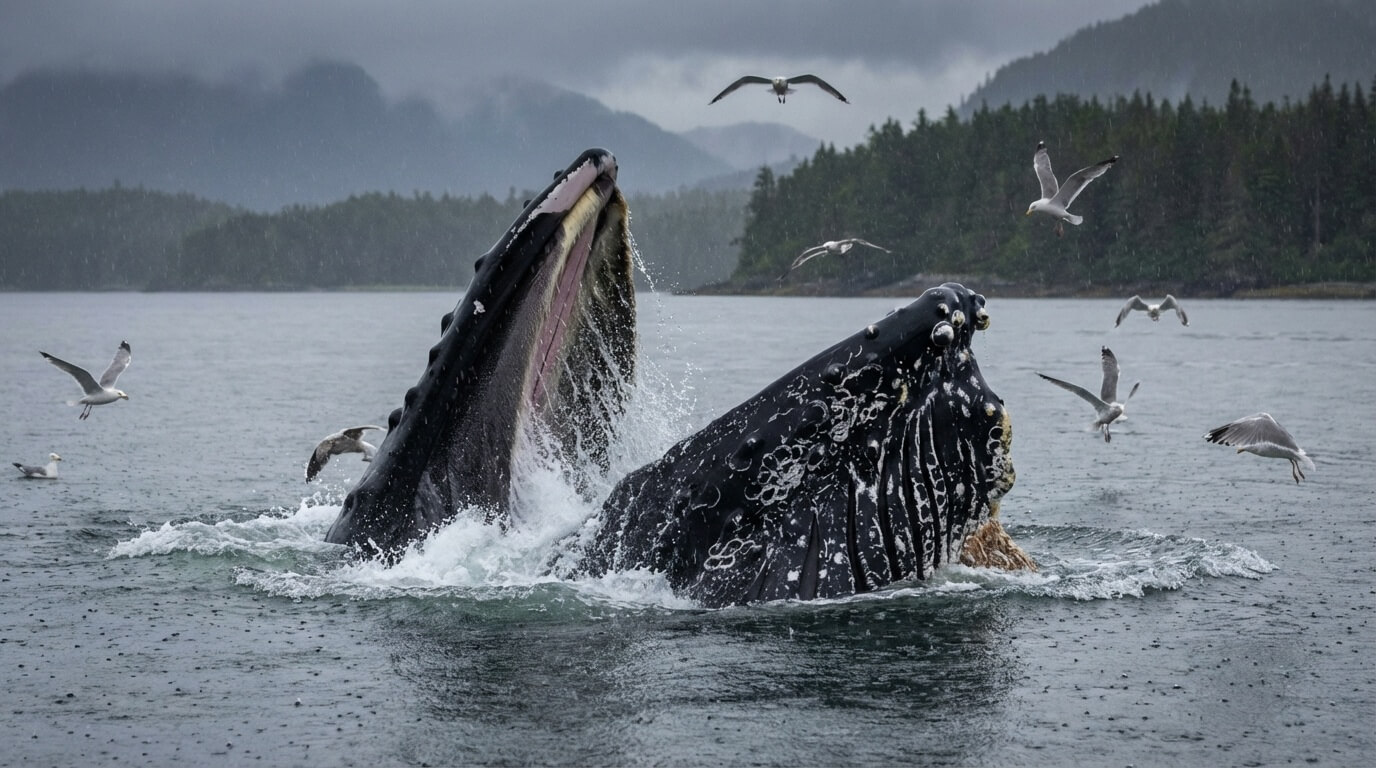 avvistamento balene hoonah alaska